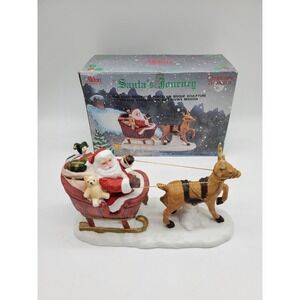 1988 Aldon Santa's Journey Porcelain Bisque Sculpture RB8